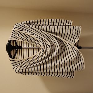 Stripped Wrap Sweater